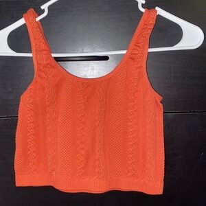 Orange cropped/ tank top
